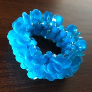 VINTAGE Blue Beaded Bracelet